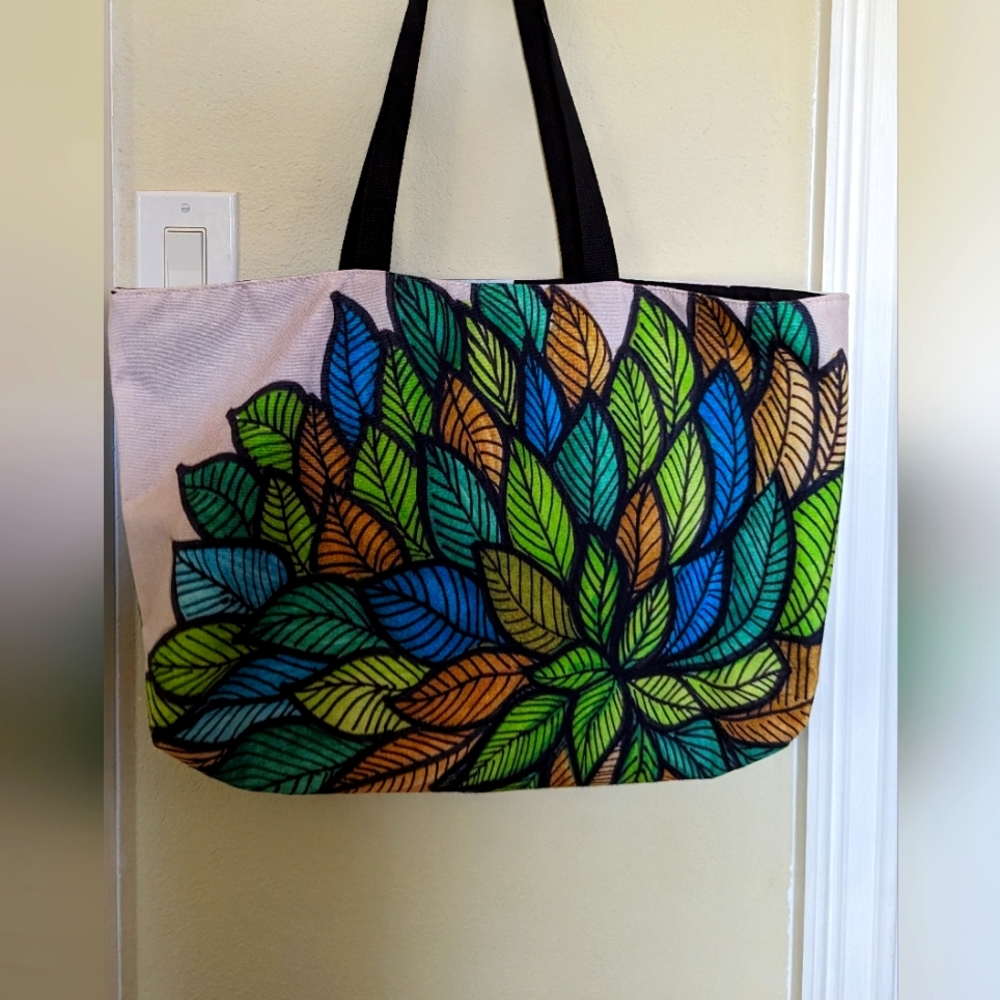 Canvas tote bag for beach or anywhere